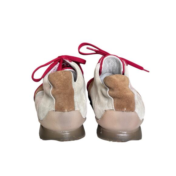 MADE IN ITALY Design Brand Suede Leather Italian Luxury Elegant Sneakers Lace 37 - Picture 5 of 16
